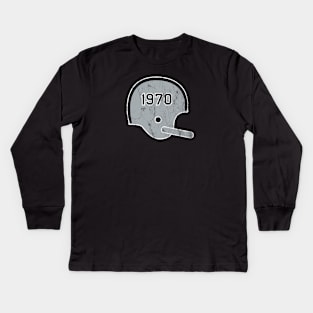 Las Vegas Raiders Year Founded Vintage Helmet Kids Long Sleeve T-Shirt